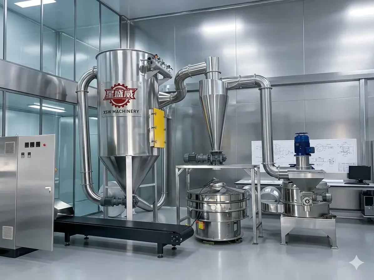 Xingshengwei Machinery pomaga znanym europejskim firmom farmaceutycznym podwoić moce produkcyjne w zakresie najdrobniejszego mielenia